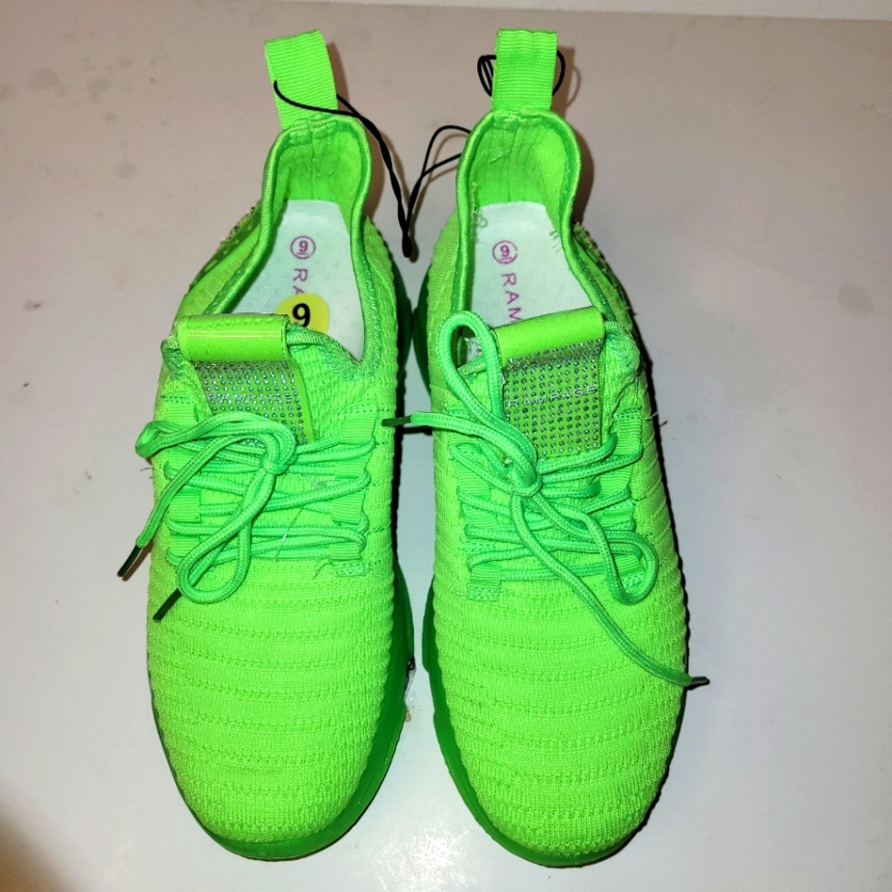 RAMPAGE women's sneakers size 9 green